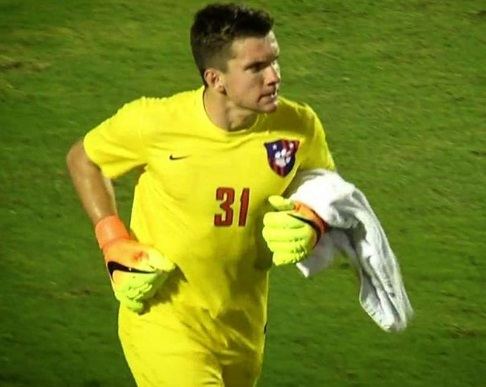Ximo Miralles como portero en Clemson